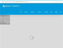 Tablet Screenshot of bennettandbennett.com.au